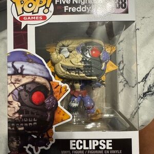 Funko Pop Eclipse Figure with Red and Blue Accents